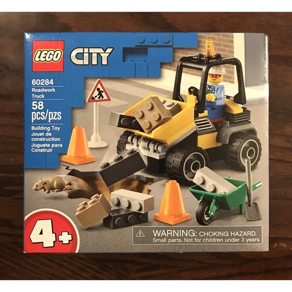 LEGO City Roadwork Truck 60284 Building Kit (58 Pieces) NIB - Picture 1 of 2